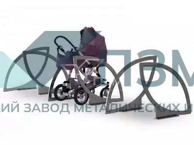 Фото Парковка для колясок и велосипедов с навесом 2.1 в Иваново, завод ПЗМИ, доставка по РФ